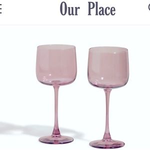 Wine glasses from the cult brand, “OUR PLACE”